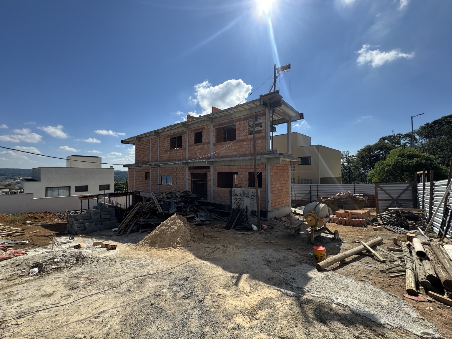Evolução Da Obra • Preparação Para Acabamentos — Residência Alphaville, registro 10