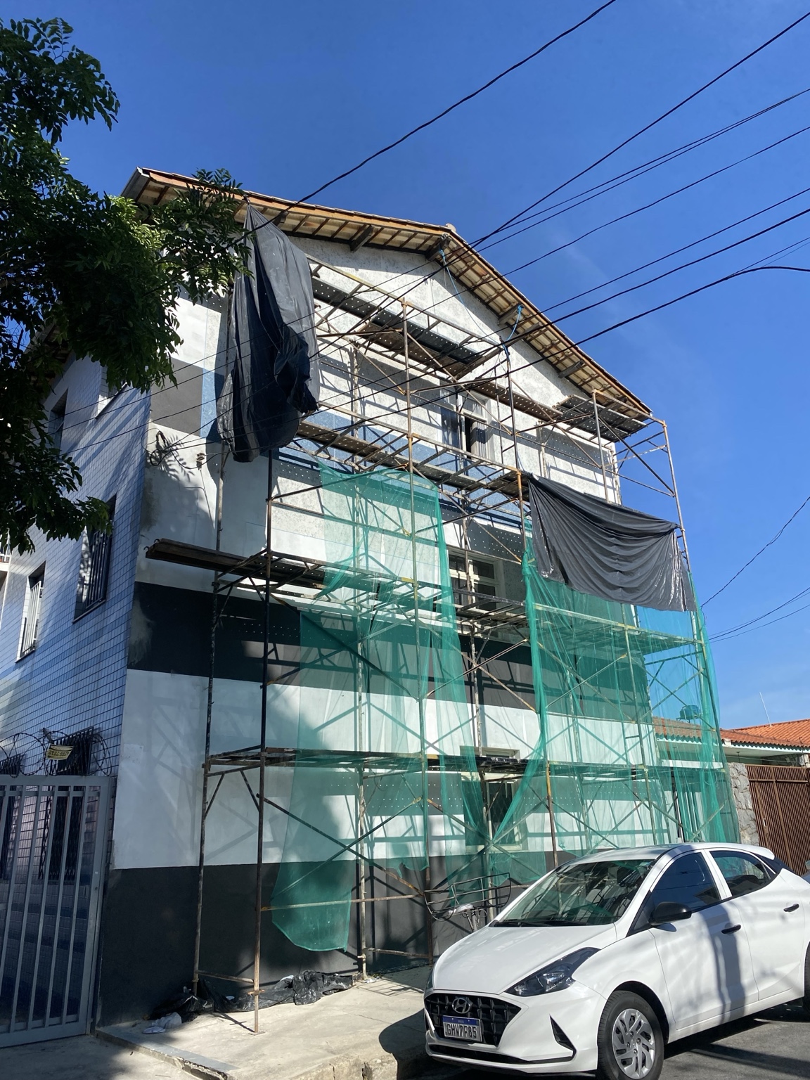 Evolução da revitalização da fachada