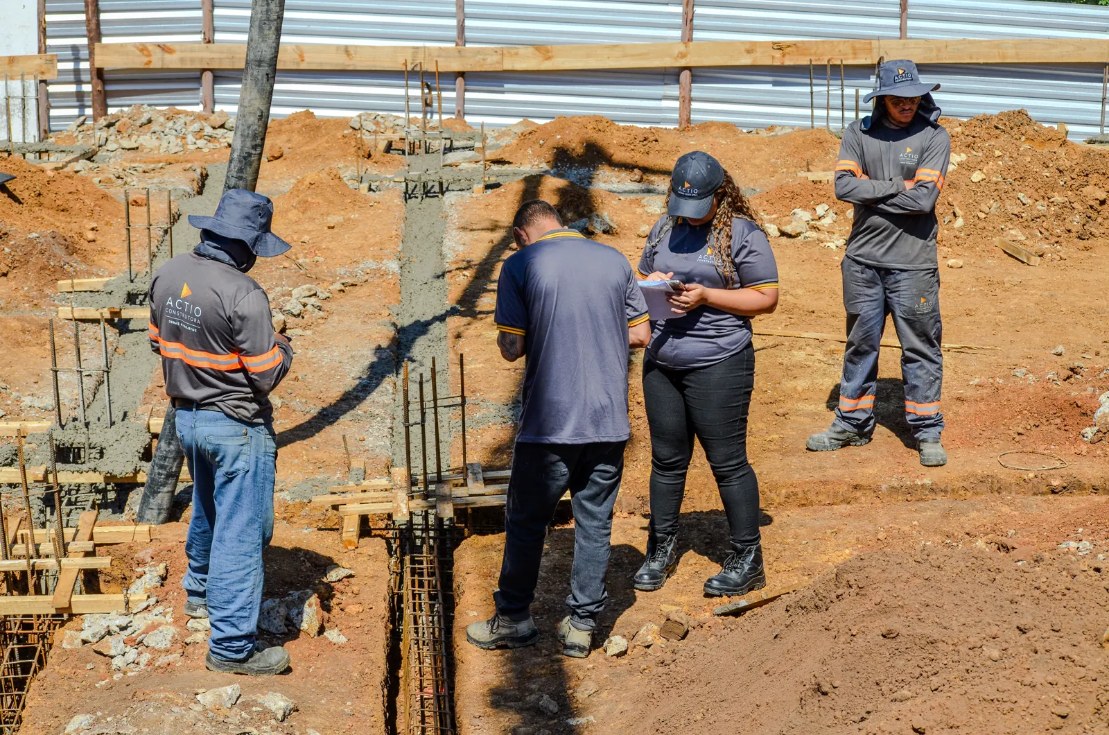 Estrutura de obra residencial em Alphaville